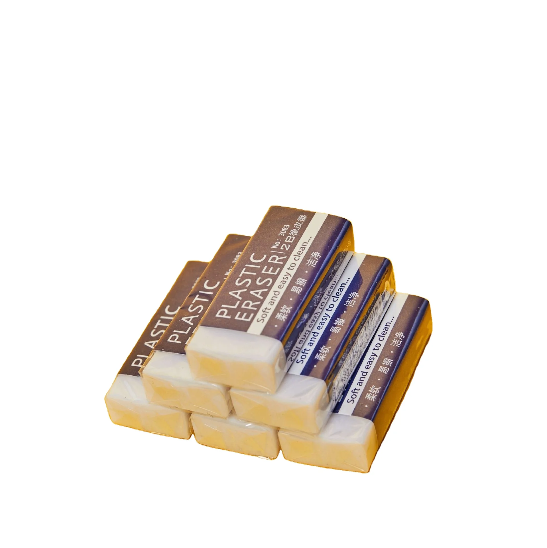 White soft eraser students exam sketch special pvc eraser less crumbs stationery