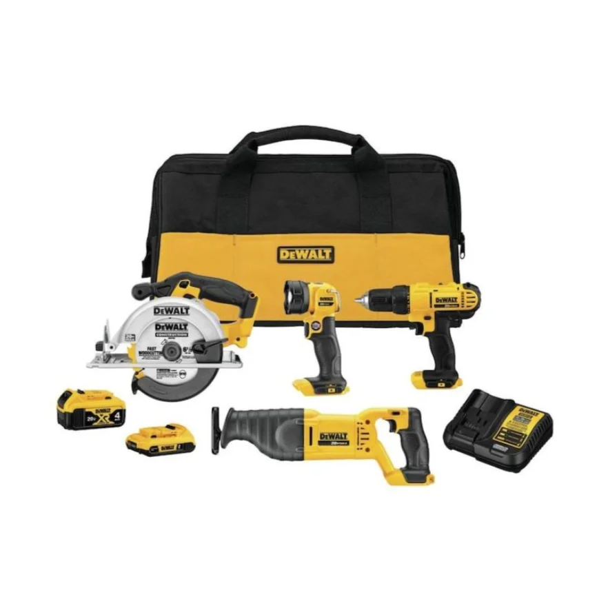 Direct Supplier DeWalt LXT1500 Power Driller Tools Combo Kit 15-Piece 20V Lithium Ion Cordless Tool Kit