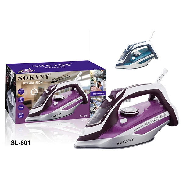 Sokany 801 многофункциональный автоматический домашний паровой двигатель для путешествий гладильная машина оптовая продажа Электрический паровой Утюг