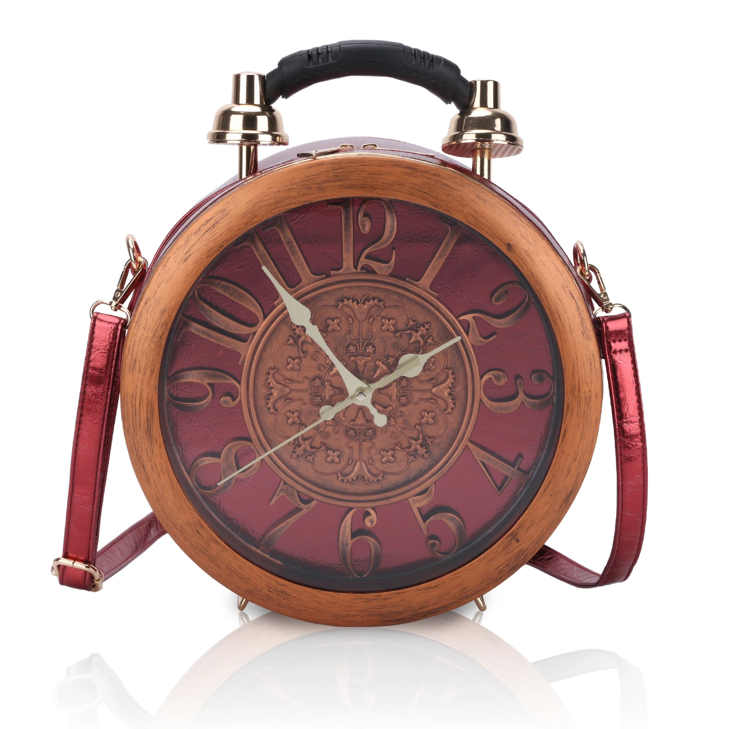 Angelbarcelo hot sales manufacturer fashion purse luxury clock round handbag girls mini shoulder bag 2021