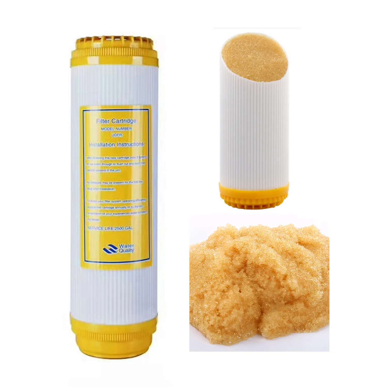 10-дюймовый ионно-обменный полимерный фильтр для воды высокой твердости