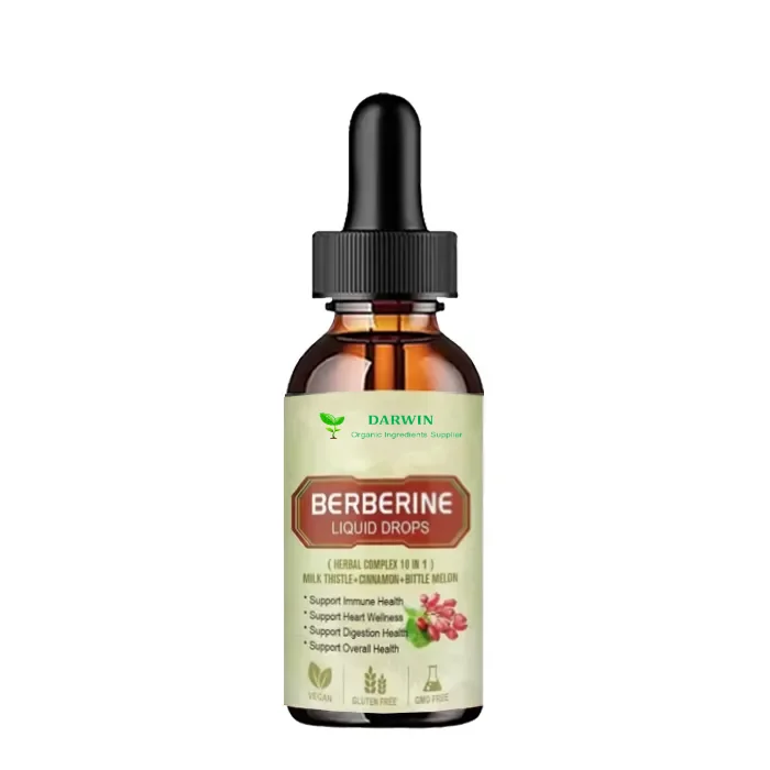 Herbal extract Supplements Berberine Hydrochloride HCL Liquid Berberine Drops