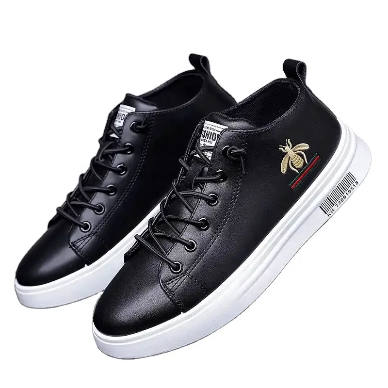 
New technology non-slip casual leather shoes men for wholesale 