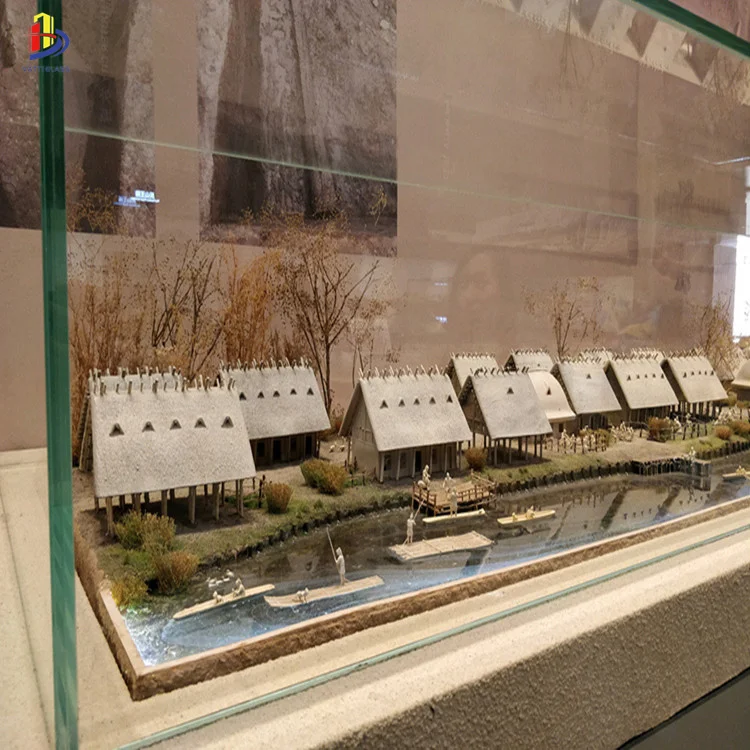 Customizable anti theft ultra clear laminated AR museum quality glass for sale