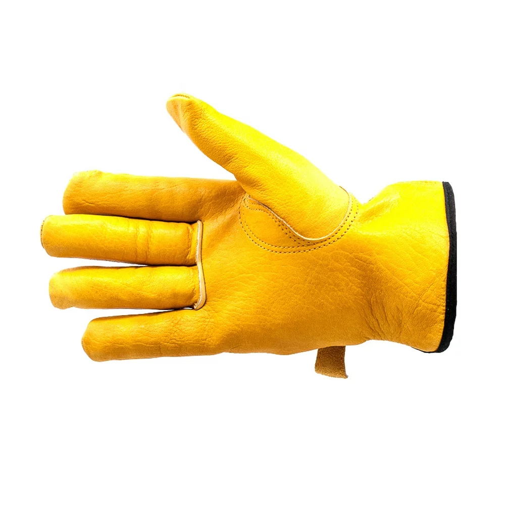 GLOVEMAN EN388 EN420 EN407 Professional Good Quality Leather Safety Welding Safety Gloves