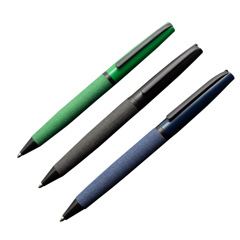 Factory Direct Leather Premium Metal Ballpoint Pen with Custom Logo Pen for Advertising Gift Rotary Pen