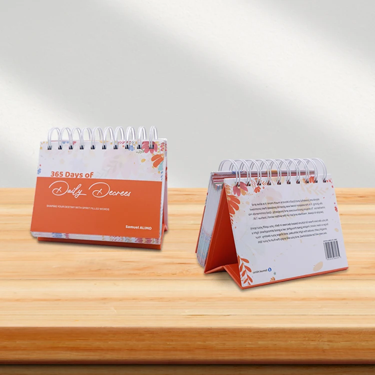 Custom Printing 365 Day Table Calendar Creative Mini Daily Desk Calendar