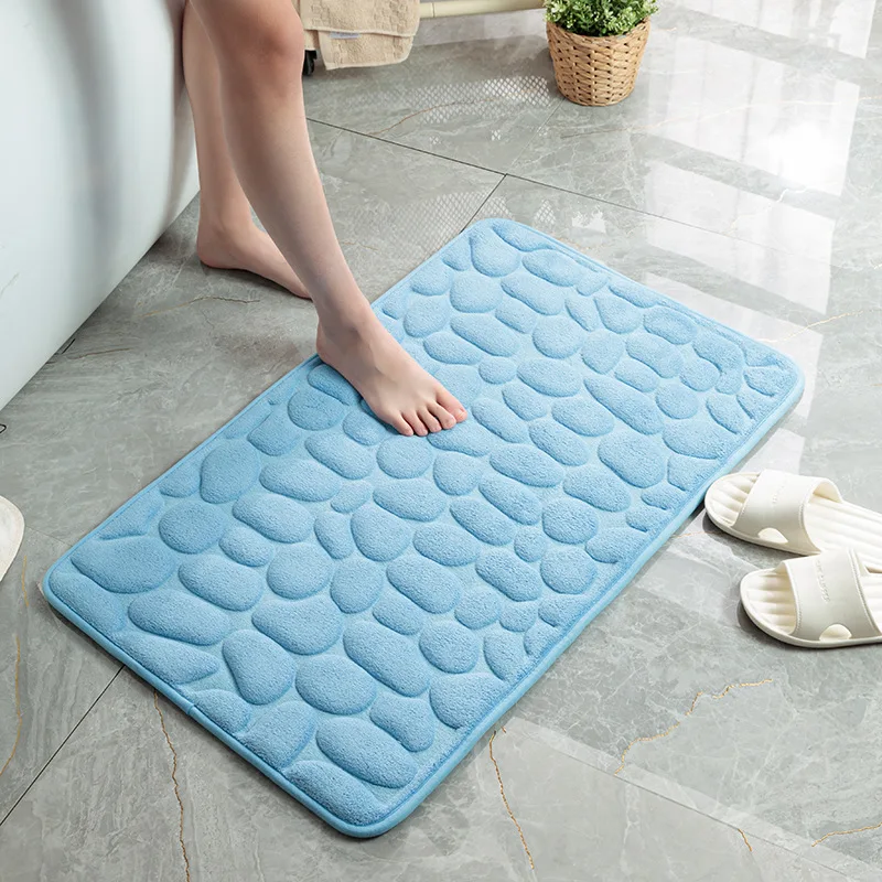 Thickened bathroom carpet Water absorb memory foam bath non slip floor mat shower mat for bathroom door mats