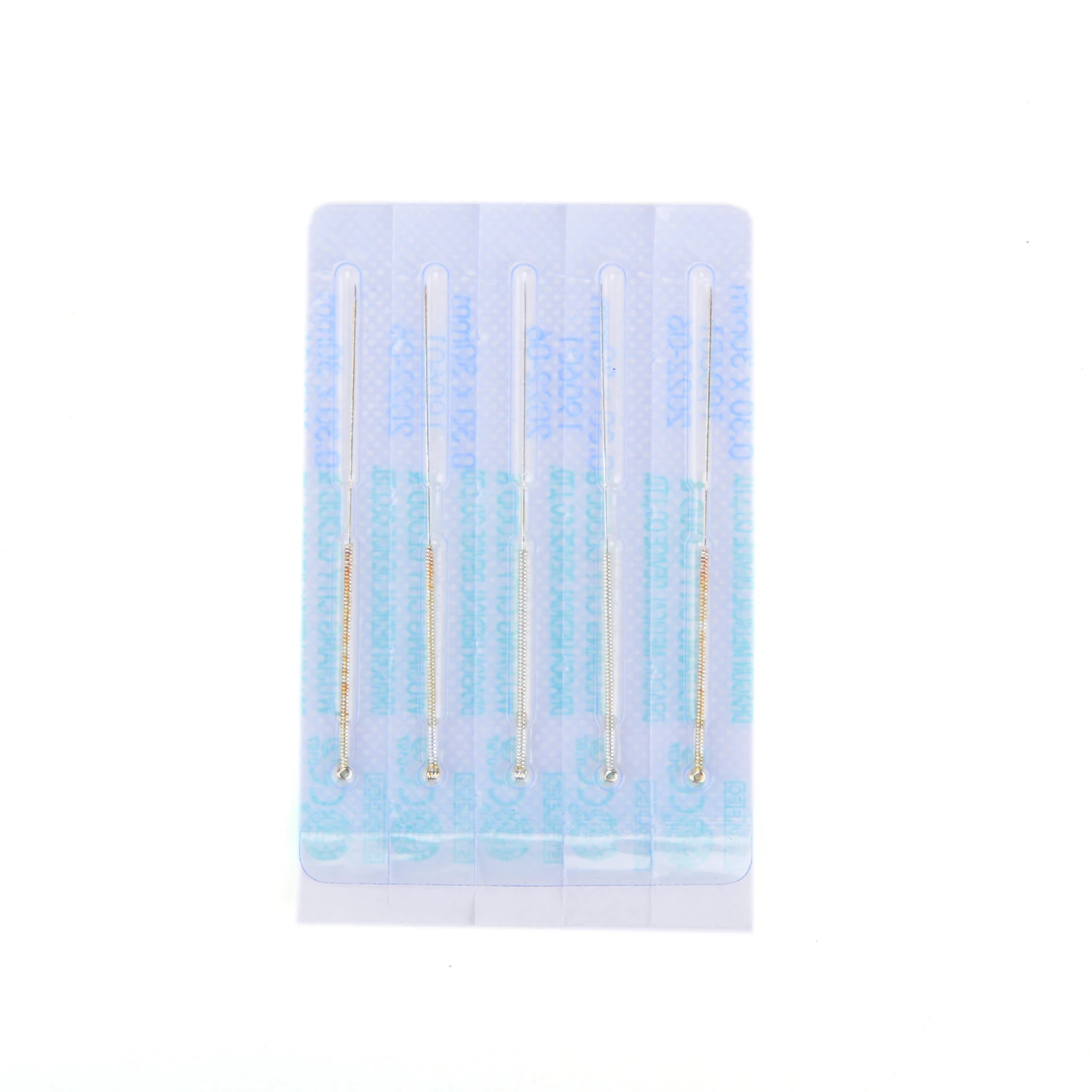 High Quality Chinese Disposable Sterile Gold Plated Handle Acupuncture Needles Without Guide Tube