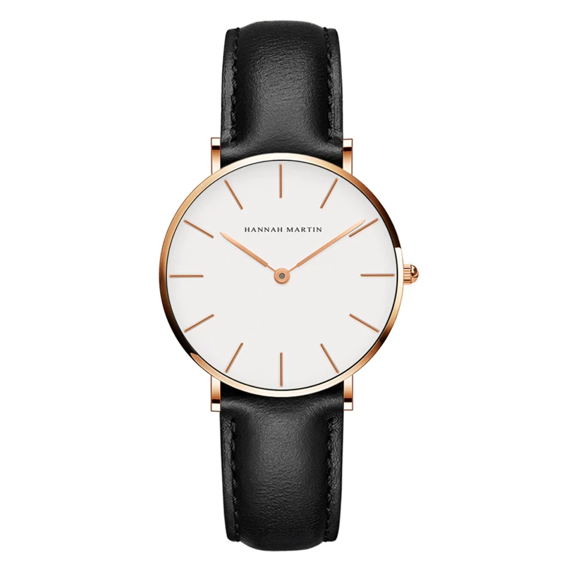2021 Wholesale Factory Price Fashion Ladies 36mm Leather Strap Japan Quartz Movement Cheap Price Hand Watch Women Wristwatches