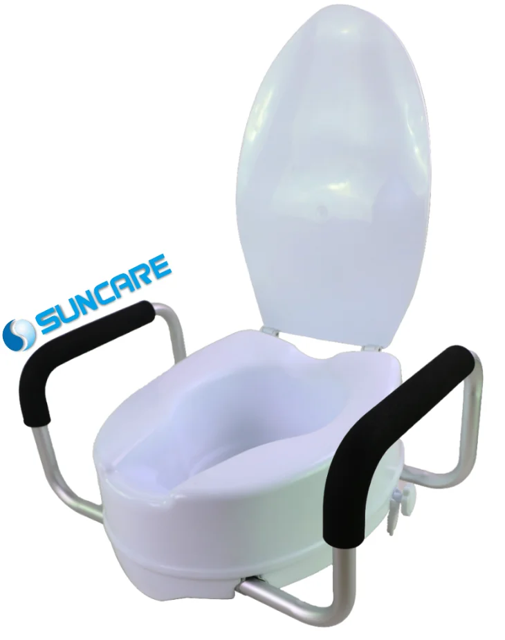 SC7060D-6A  Made in China PP ergonomically designed portable durable self-assembled removable toilet seat with handle and lid