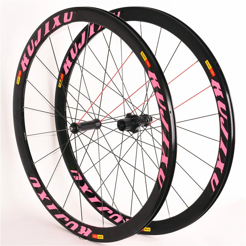 Chinese Cheap RUJIXU Aluminum Alloy 38mm Rim Brake Wheelset Road Bicycle Wheelset