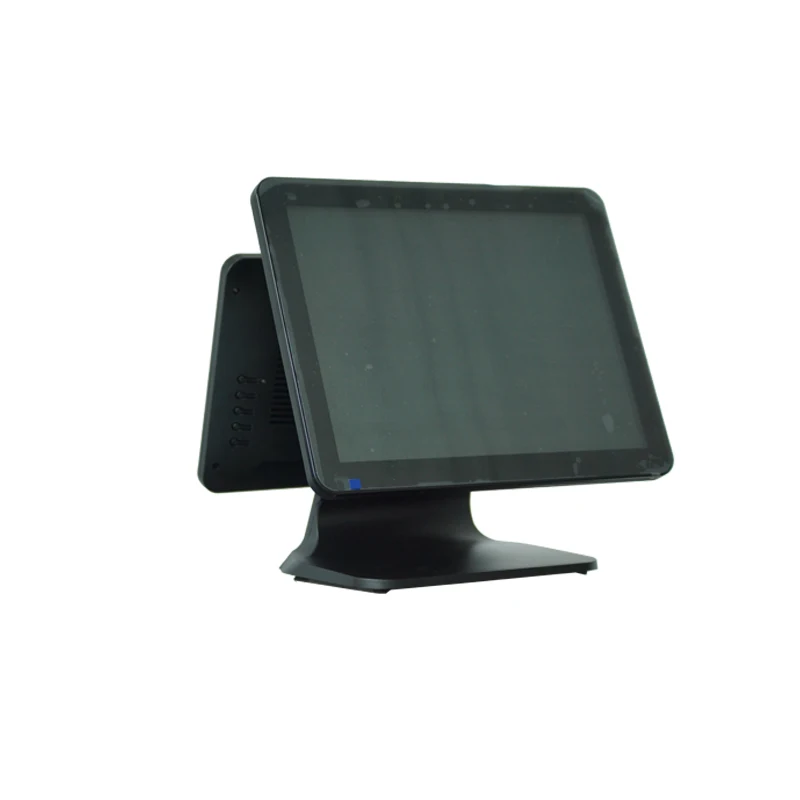 Compostech POS ПК windows 15 + 12 inch pos-системы сенсорного экрана для рабочего стола кассовый аппарат для продажи