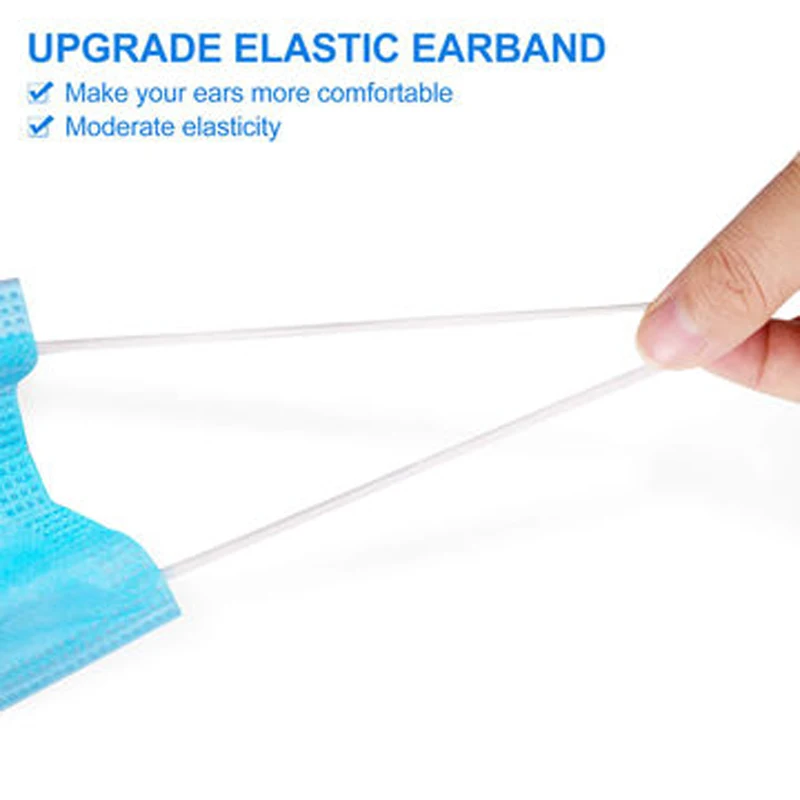 Customized 3ply face mask disposable product mouth cover for adult child use non woven face mask with earloop