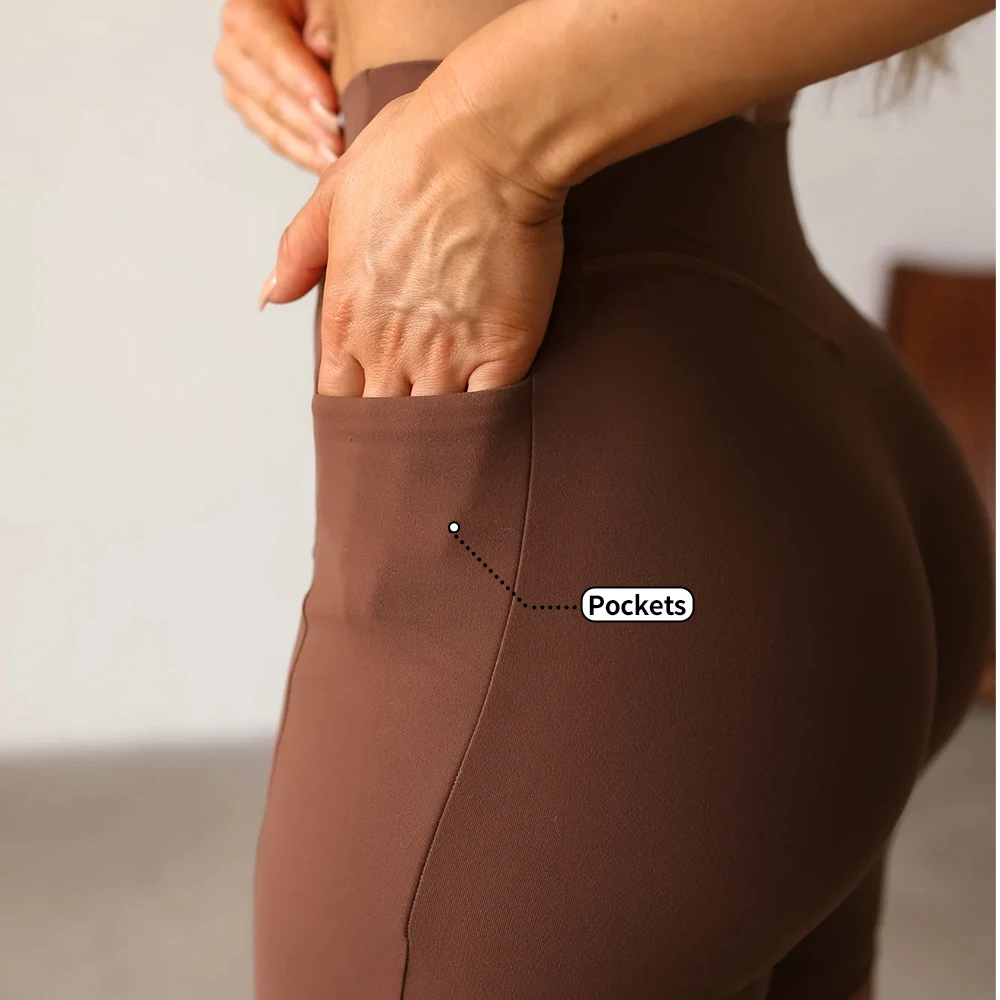 MIQI Custom Logo Compression Yoga Shorts Athletic Wear Gym Running Womens Workout Gym Shorts With Pockets