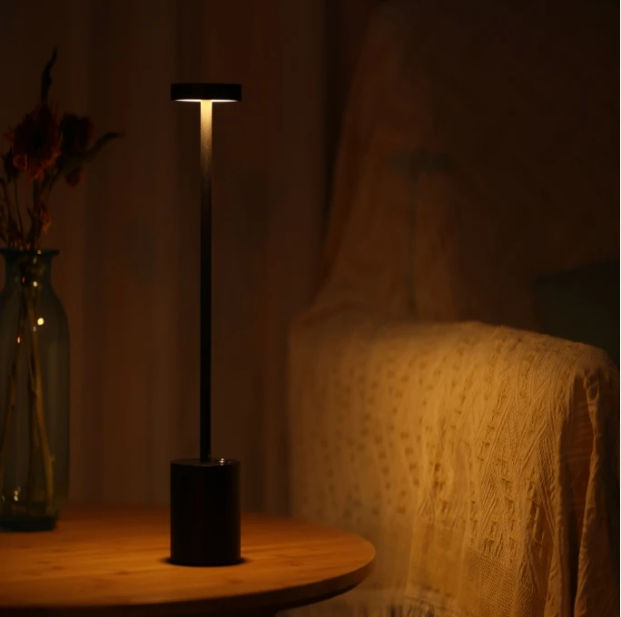 Table Cordless Light   Wireless Battery Power Lamp USB Port  Led Desk Lights Modern Design