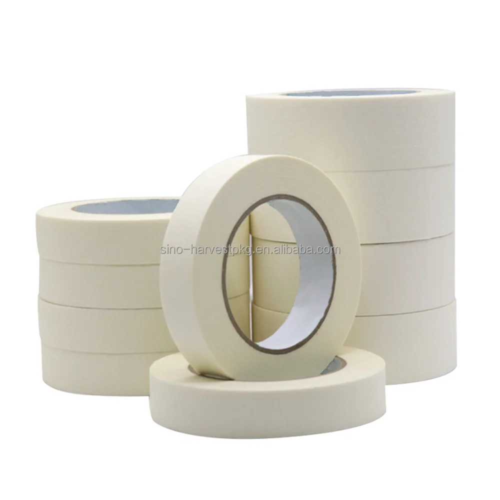 Supplier wholesale white paper tape tear no residual glue has cover and protection can be used for painting
