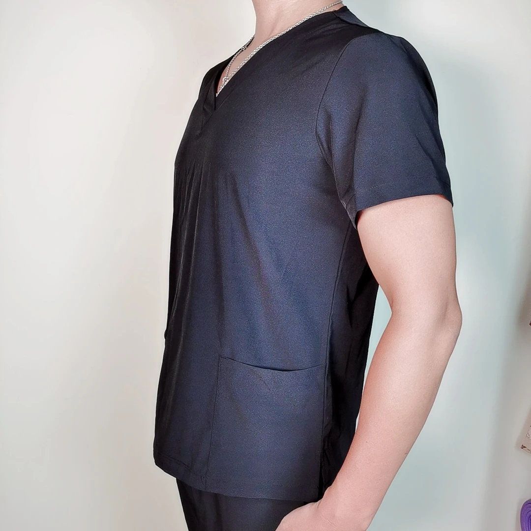 Hospital Nurse Scrubs Top Spandex nursing uniform Suit Custom Women Spa Medical Scrub Beauty Salon Uniforms For Men