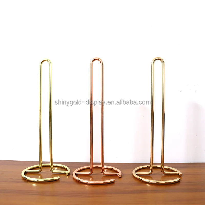 Nordic Gold Metal Iron Desktop Paper Towel Holder Dining Room Living Room Toilet Roll Paper Holder Storage Rack Napkin Holder