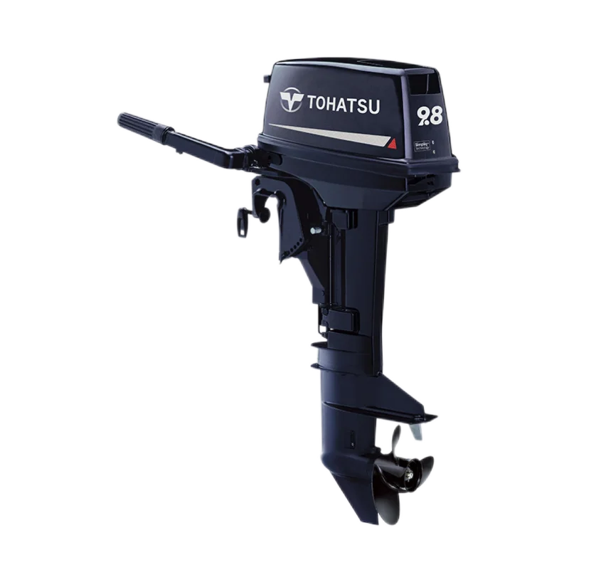 In stock and best seller Tohatsu 2 stroke 9.8HP long shaft outboard engine M9.8BL