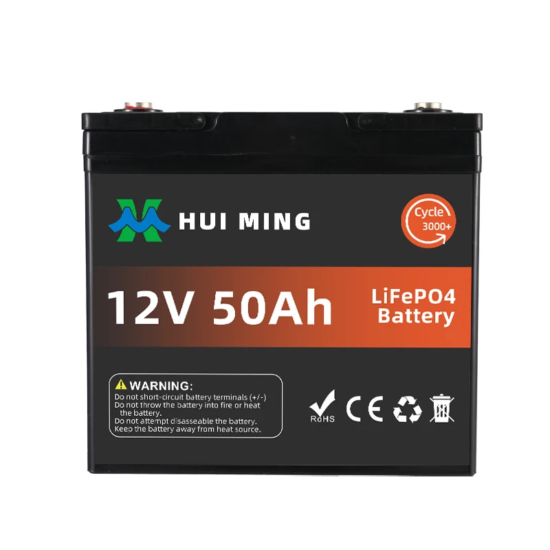 Cheap Price Long Cycle Life Rechargeable Ups 12V 50Ah Lifepo4 Battery Pack 50Ah Solar Energy Battery For Home Starting Houseboat