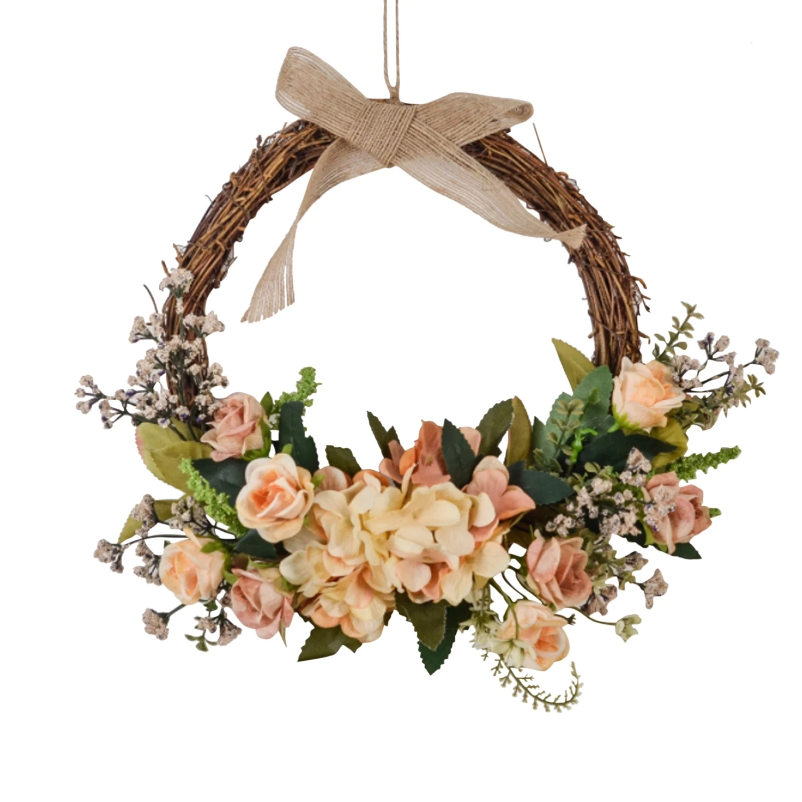 Wholesale Design Handmade Flower Garland Artificial Flowers Wreaths for Hanging Decoration