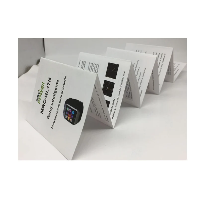 Customized high quality colorful tri-fold a5 Product  instruction leaflet printing  brochure book