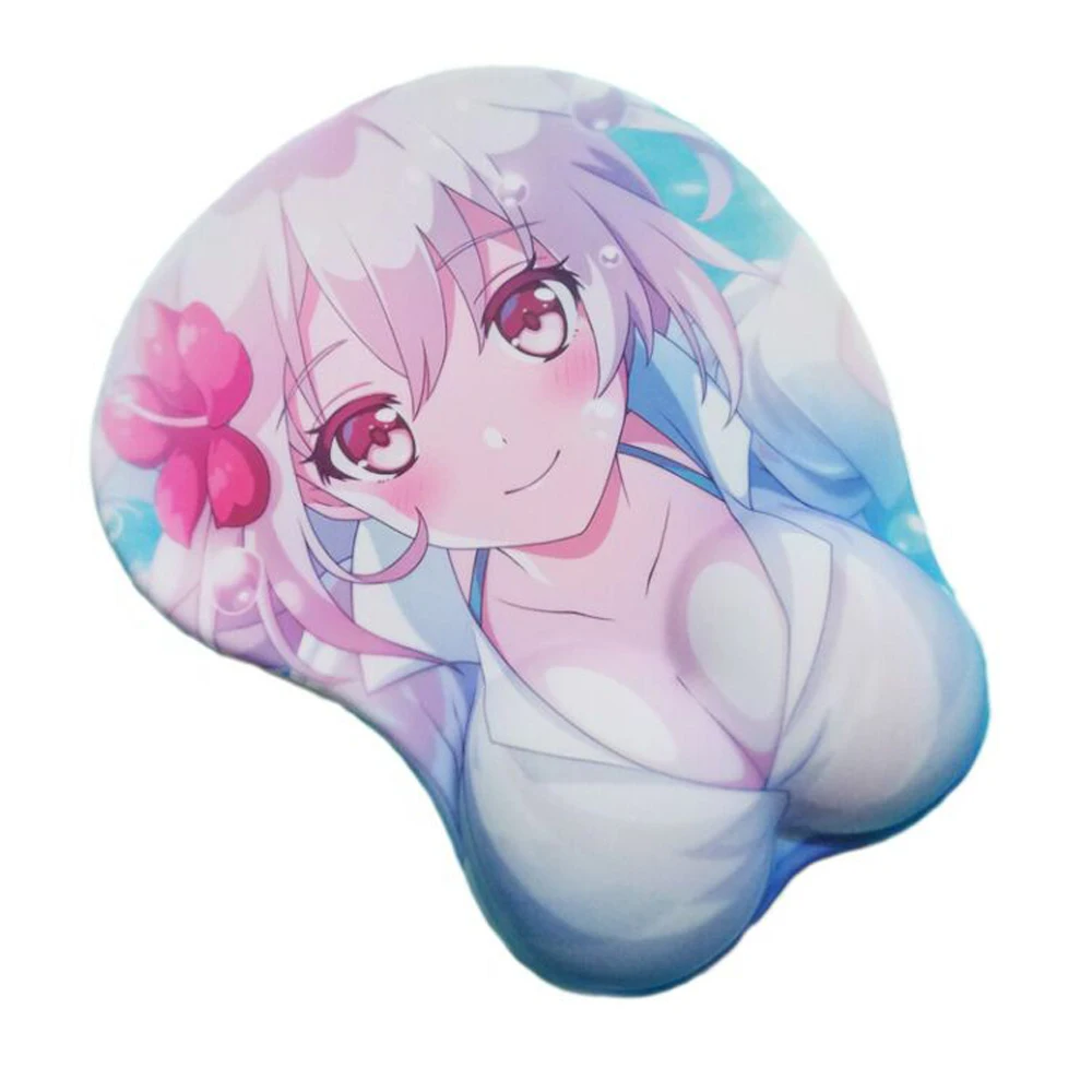 3d mouse pad Wrist girl big breast mouse pad Soft Foam Mouse Mat with Gel Wrist Support Fiber Surface