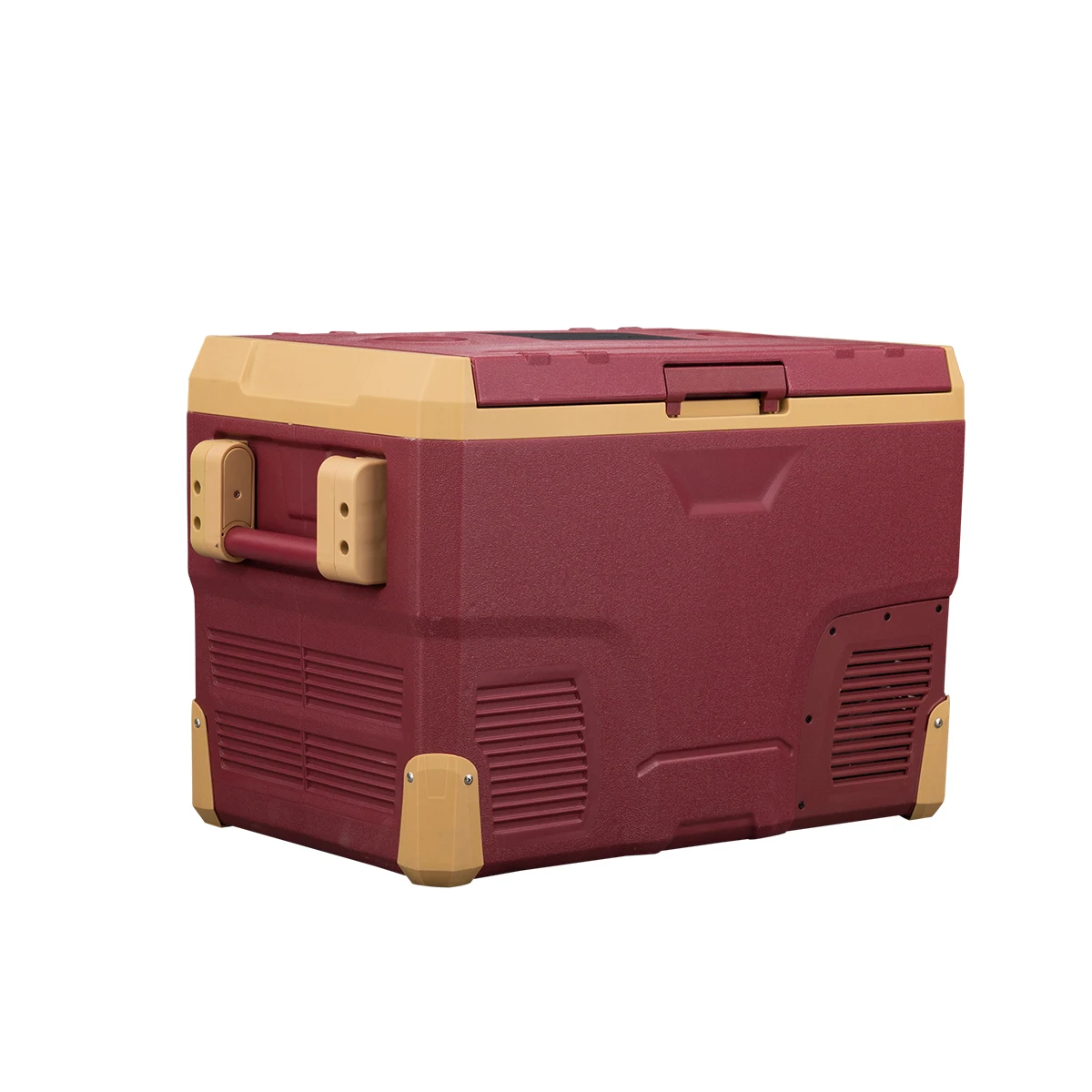 IR42 small 45L portable electronic control camping mobile car fridges convenient 12V DC compressor reliable handle refrigerator