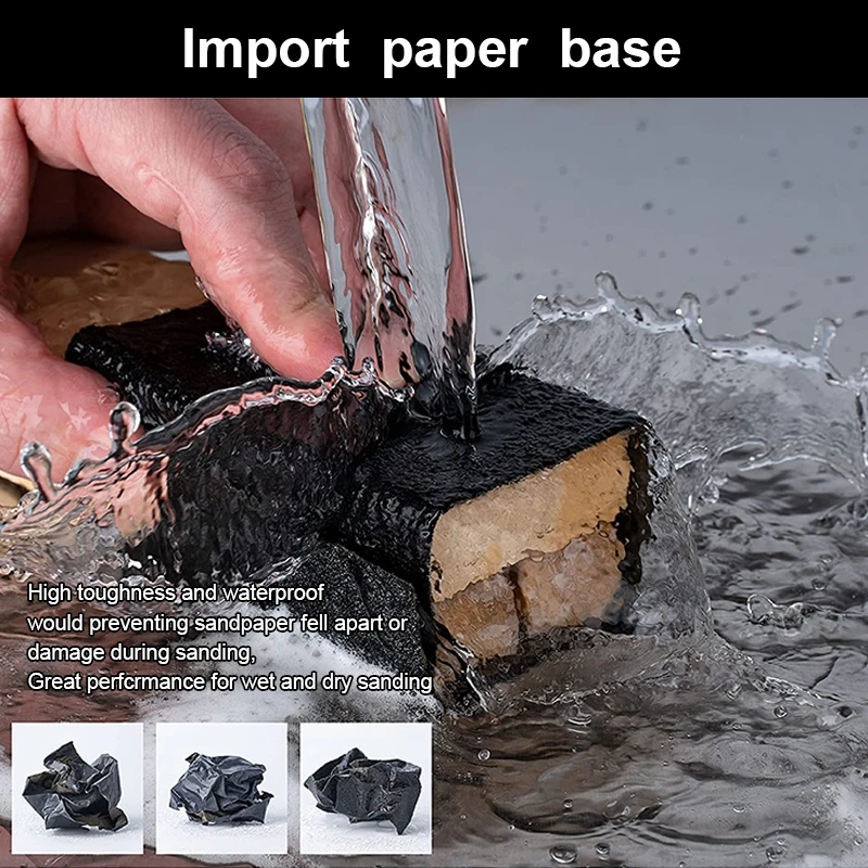 High Quality Black Sandpaper square 800grit hook and loop sandpaper roll for Polishing and Grinding