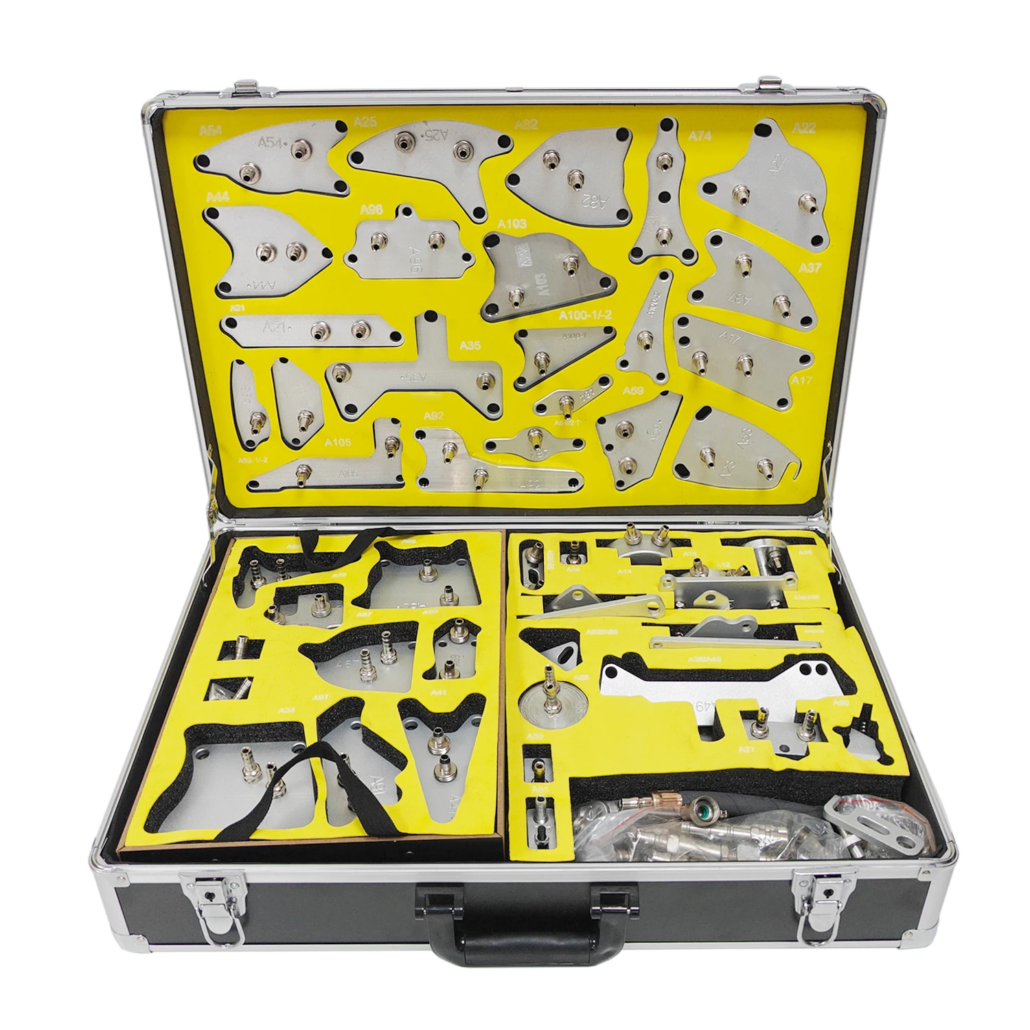 Factory wholesale 105 sets transmission oil change connector 140 pcs ATF flusher adapter aluminum connector