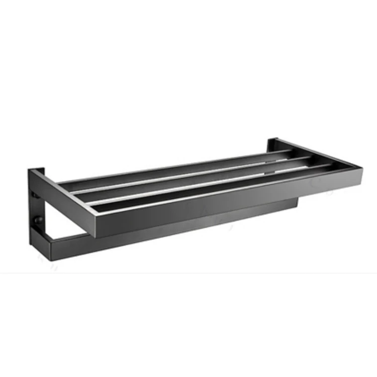 Whole Bathroom Accessory Set, Stainless Steel Black Wall Mount Square 11-Piece Bath Collection Set