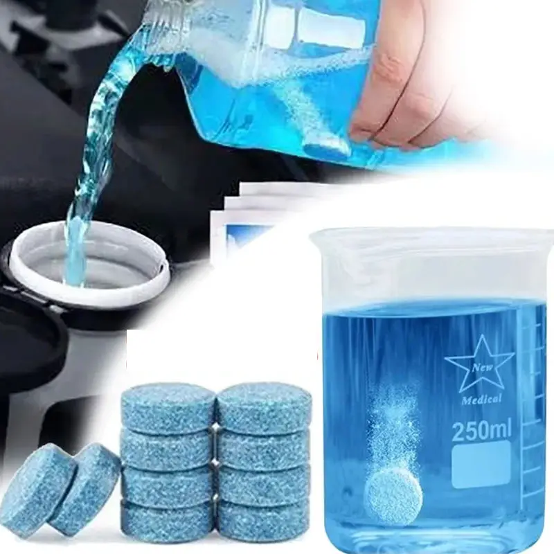 HOT Cleaner Car Windscreen Cleaner washer Effervescent Tablet Auto Wiper Glass Solid Cleaning Concentrated Tablets Detergent