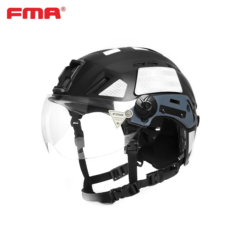 FMA Search&Rescue Tactical SAR Helmet Industrial Water Construction Engineering Safety Usage Hard Hat with Face Visor TB-1452