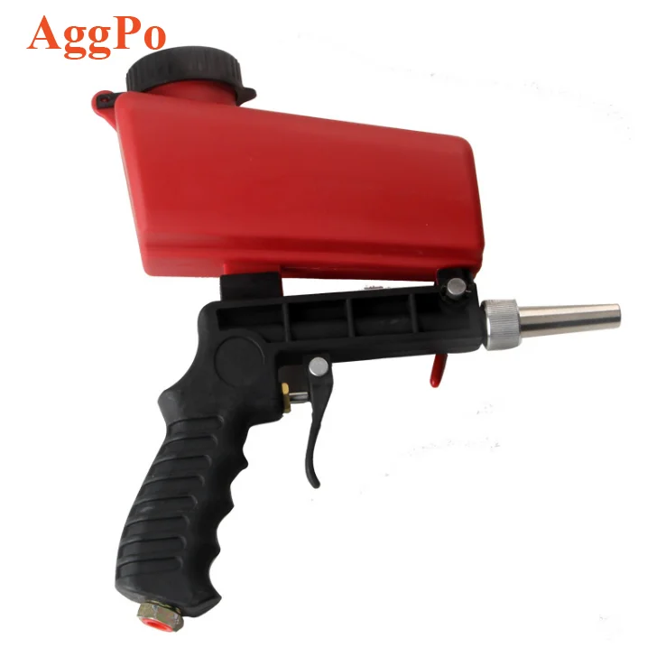 Sandblasting abrasive spray gun pneumatic air blowing sprayer rust removing power tool