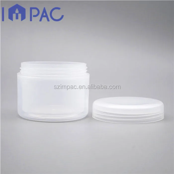 Double wall 4 ounce empty face cream jars clear PP container 120ml