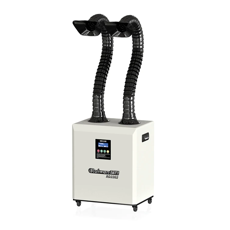 Ruiwan New Style Table Mini Portable Soldering Welding Dust And Smoke Absorber Collector Air Filter Fume Extractor Equipment