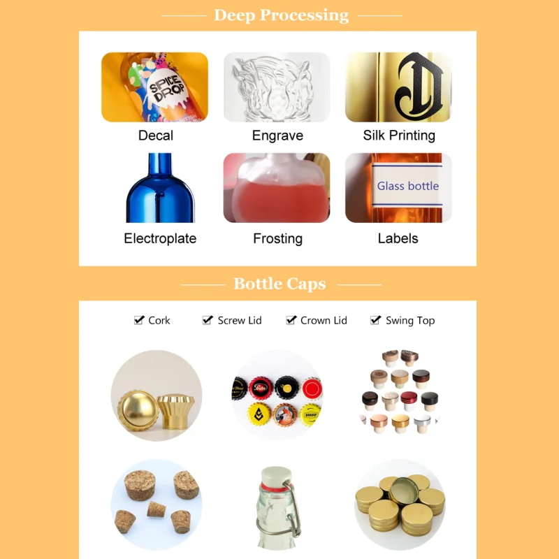 Recyclable vintage unique glass bottles with cork empty borosilicate glass bottle with wooden cork olive oil glass bottle