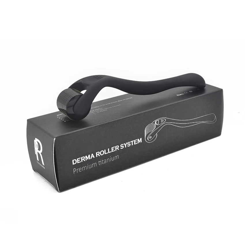 
Black Derma Roller 0.3mm Needles Master Micro Needle System Skin Anti-Ageing Acne Stretch Marks Cellulite Skin Reduce Hair loss 