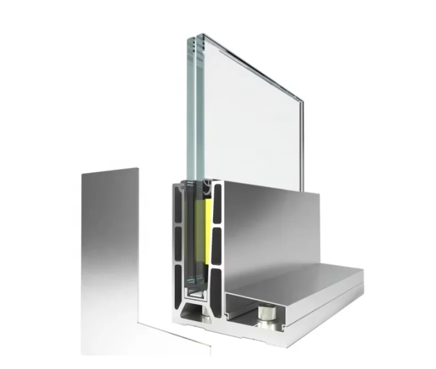 Aluminum glass railing U channel/U channel glass railing for tempered laminated glass