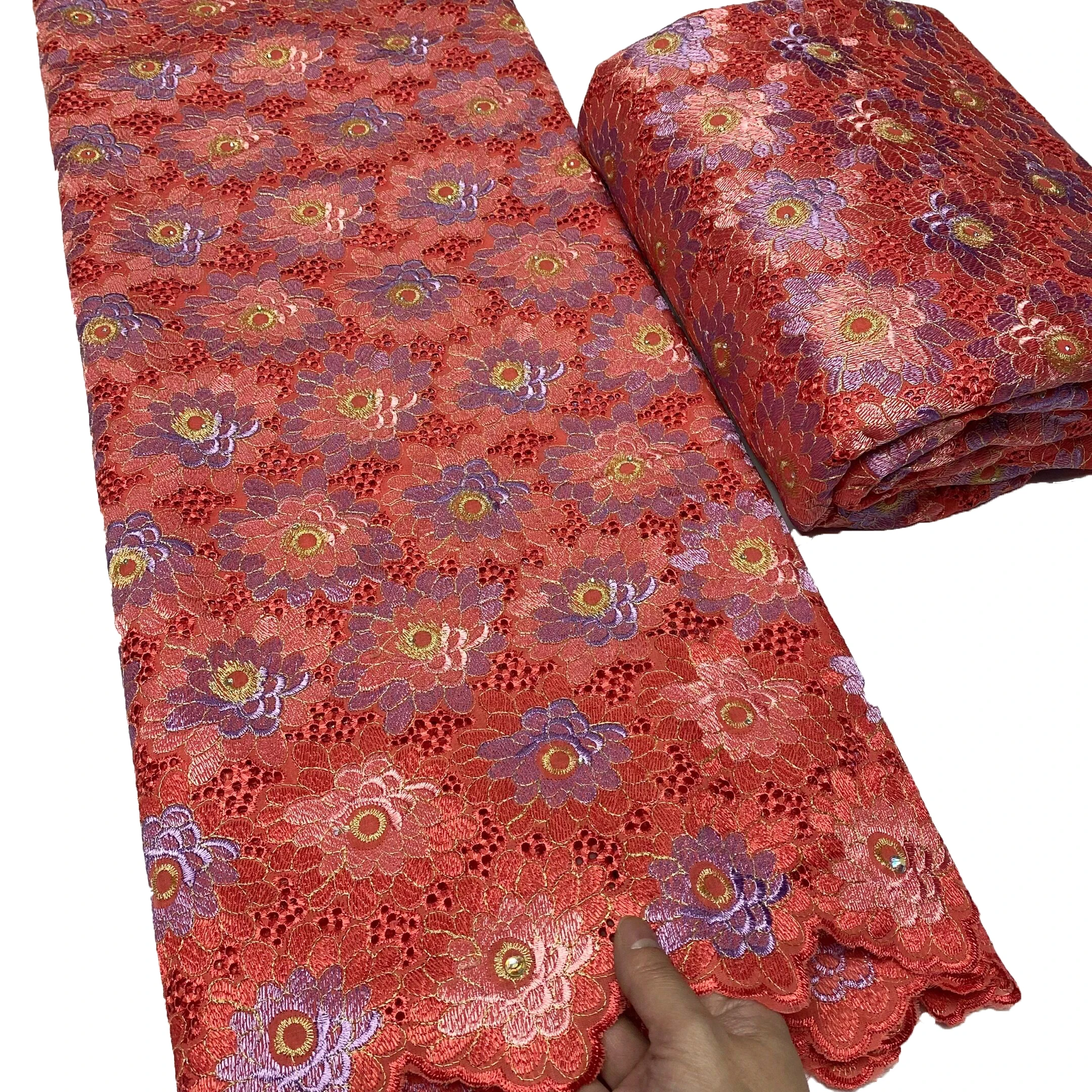 OK7056  Swiss Voile Lace  African Nigerian Lace Fabric High Quality French Cotton Lace Fabric