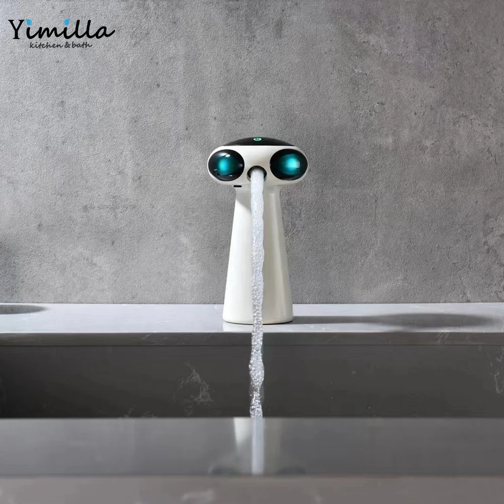 2024 new design Alien intelligent voice digital display voice control touch faucet wash basin smart bathroom basin faucet set
