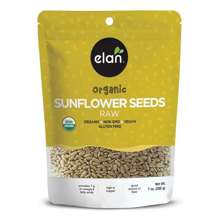 Customized Smell Proof Sunflower Seeds Packaging Bag Moisture Proof Stand Up Chia Seeds Pouches Aluminum Foil Dry Food Bag