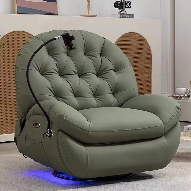 Modern Microfiber Fabric Multi-Functional Lazy Sofa Bed Smart Adjustable Sectional Recliner