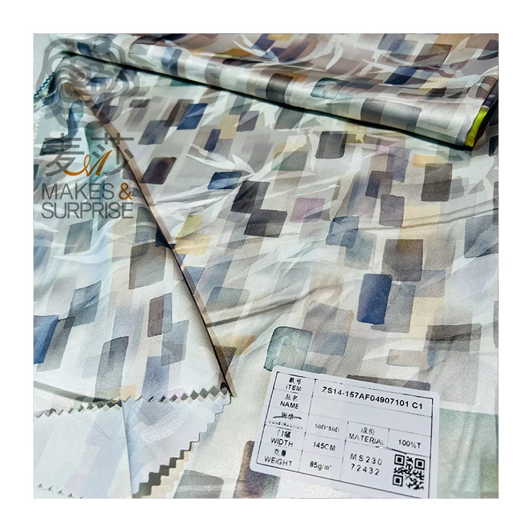 Wholesale Polyester Terylene Italian Silk Jacquard Bamboo Pattern With Fancy Ding Tie-Dyed Fabric For Dress Down Jacket