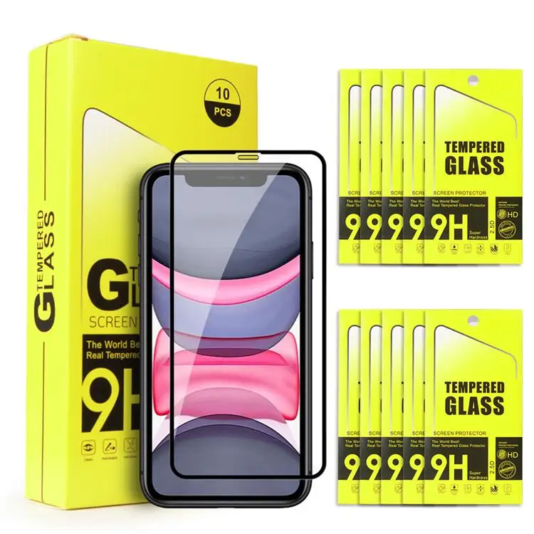 Hot Sale Explosion-proof Full Cover Glue Glass Mobile Phone Screen Protector For iPhone 14 13 12 11 Pro Max