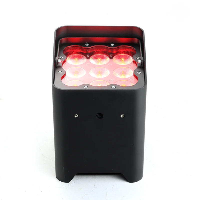 Stage Light IP65 9*10W RGBW 4in1 LED Battery Par UPlight with Wireless for Party Wedding Stage Dj Disco Club