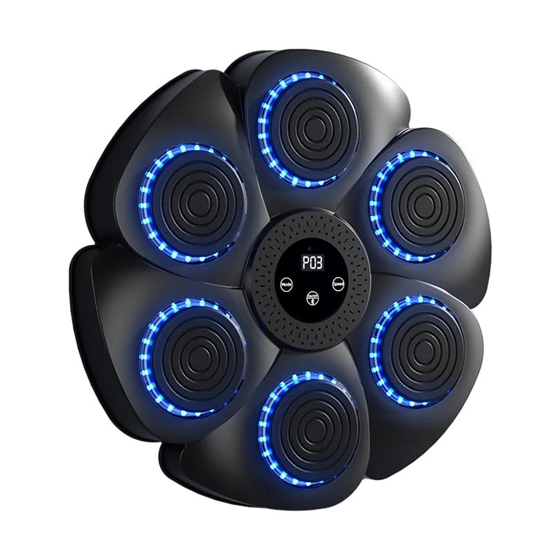 Home use  smart wireless music boxing machine Shock e-mart wall boxing machine musical game 4 gloves