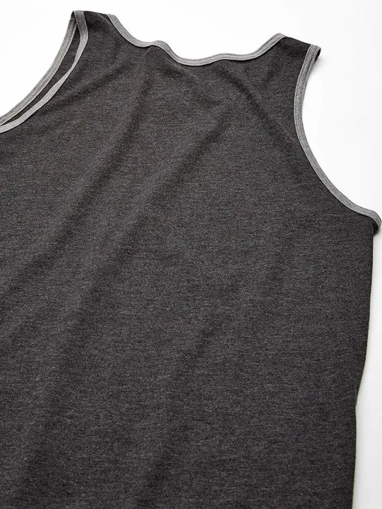 OEM Service Custom Logo Print Sports mens tank top sleeveless beach vest gym tank top