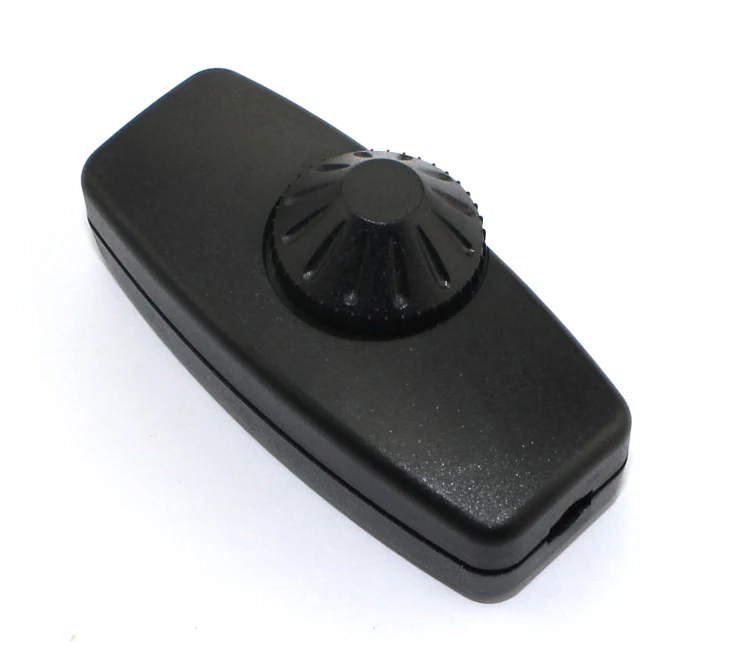 120V Dimmable Lamp Switch, Rotary Dimmer Switch for Dimmable LED Lighting, Halogen, Incandescent Bulbs, Light Strip